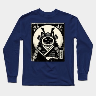 Samurai Cat Long Sleeve T-Shirt